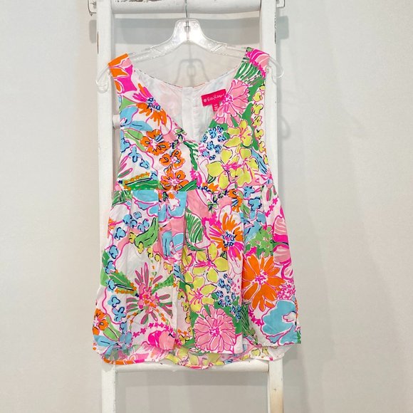 Jupe Courte Lilly Pulitzer - Taille 2, Bleue à Ancres Rouges Et Blanches, Excellent état